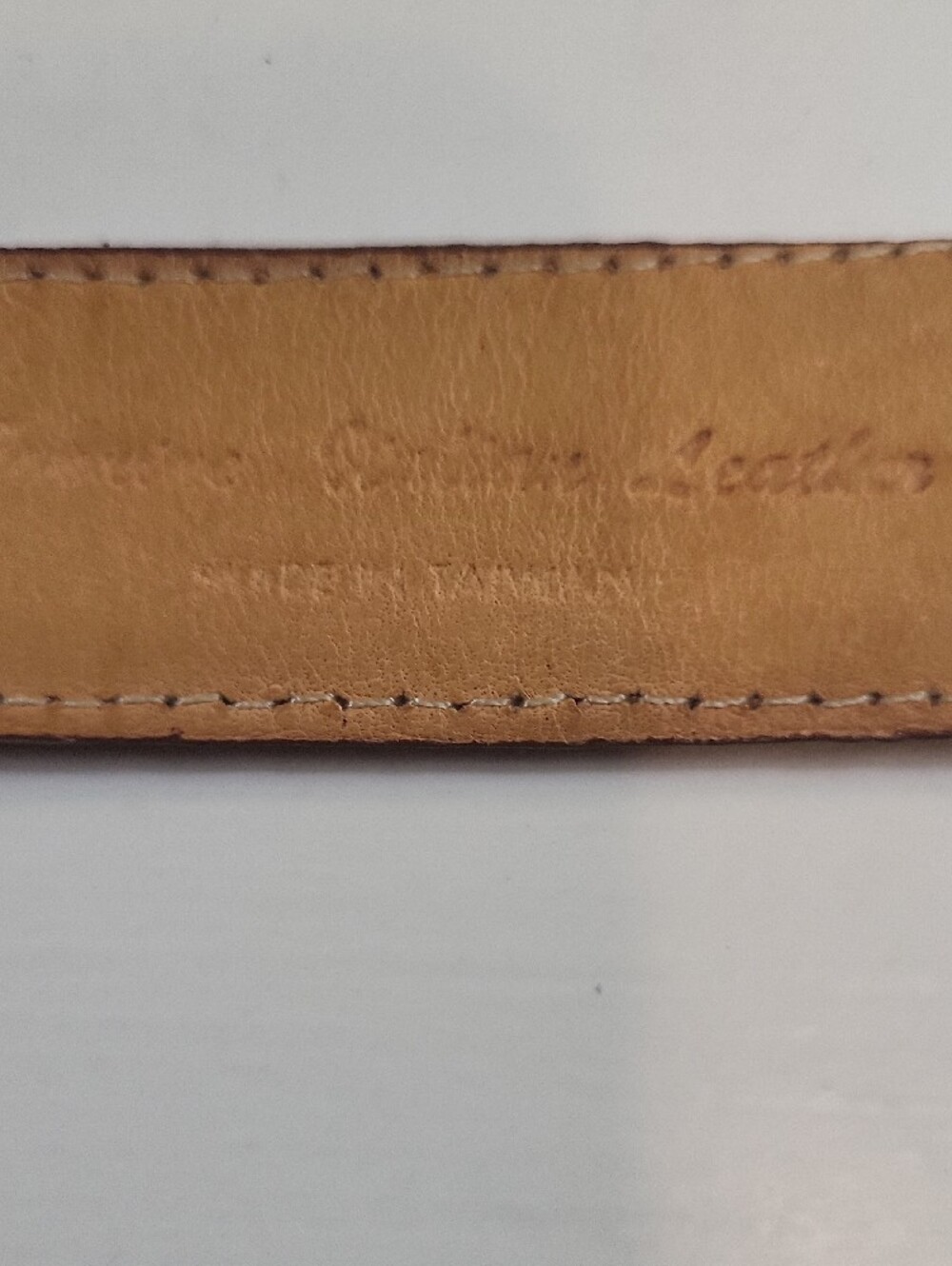 Fossil Brown Leather Belt with Gold-Tone Buckle - Picture 9 of 12